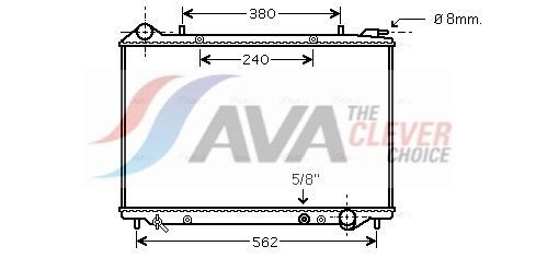 OLA2441 AVA Радіатор охолодження двигуна
